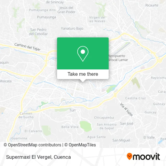 Supermaxi El Vergel map