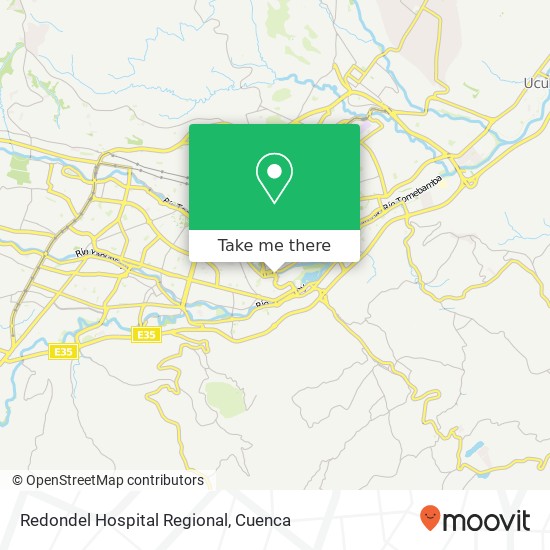 Redondel Hospital Regional map
