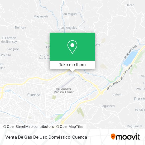 Venta De Gas De Uso Doméstico map