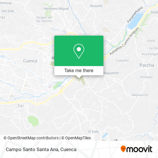 Mapa de Campo Santo Santa Ana