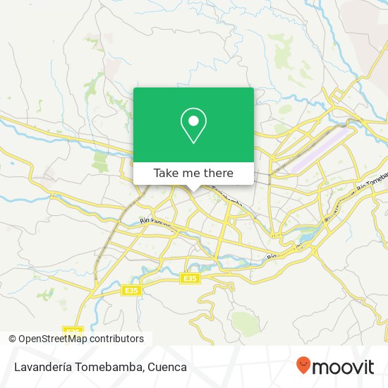 Lavandería Tomebamba map