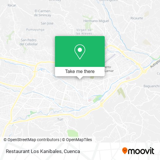 Restaurant Los Kanibales map