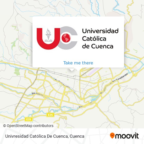 Univresidad Católica De Cuenca map
