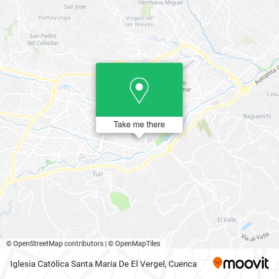 Mapa de Iglesia Católica Santa María De El Vergel