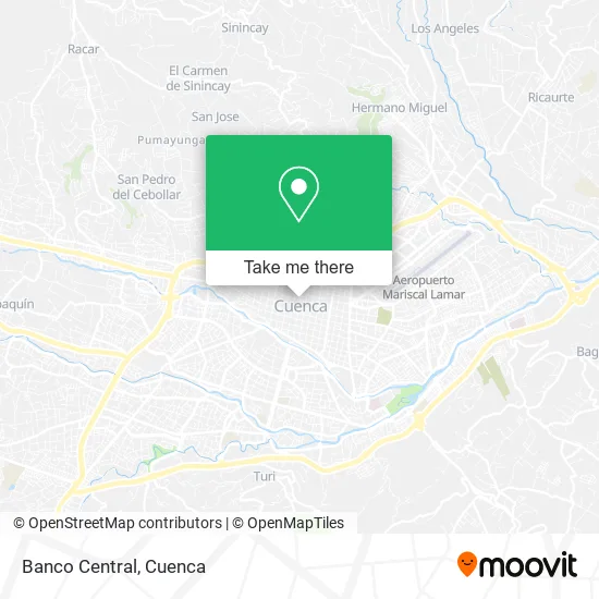 Banco Central map