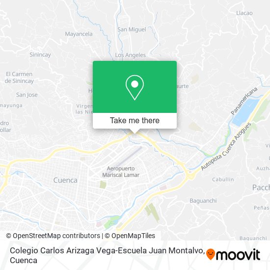 Mapa de Colegio Carlos Arizaga Vega-Escuela Juan Montalvo