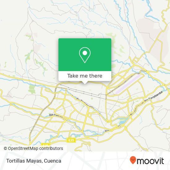 Tortillas Mayas map