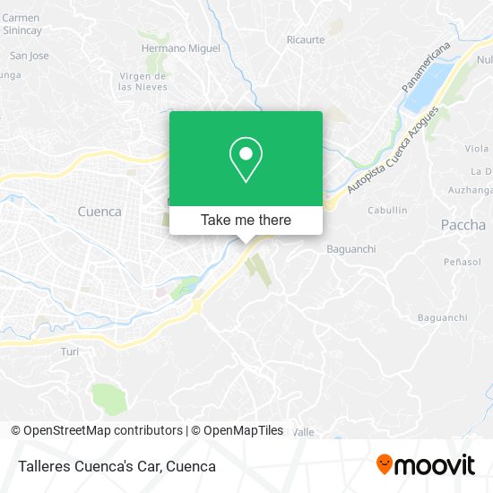 Talleres Cuenca's Car map