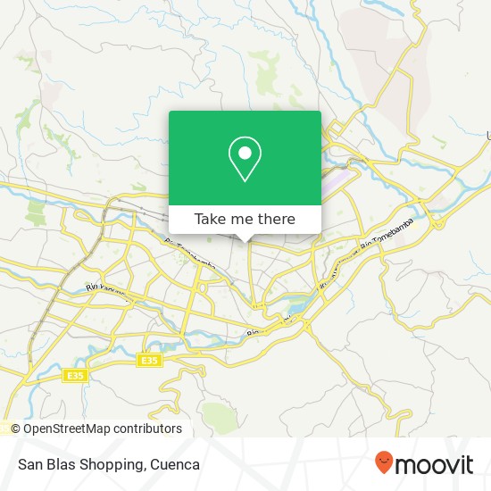 San Blas Shopping map
