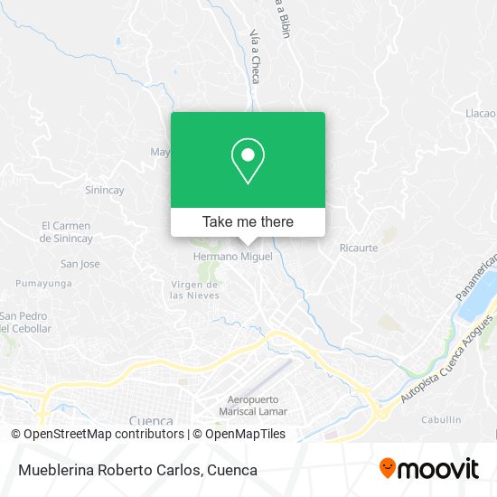 Mueblerina Roberto Carlos map