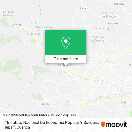 ""Instituto Nacional De Economia Popular Y Solidaria Ieps"" map