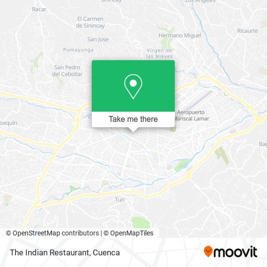 Mapa de The Indian Restaurant