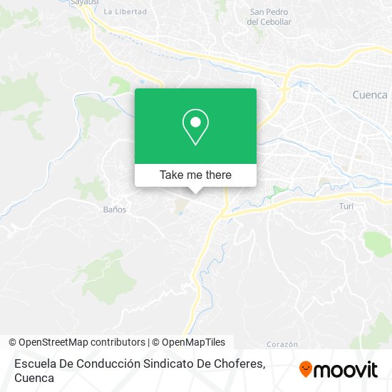 Mapa de Escuela De Conducción Sindicato De Choferes