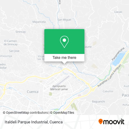 Italdeli Parque Industrial map