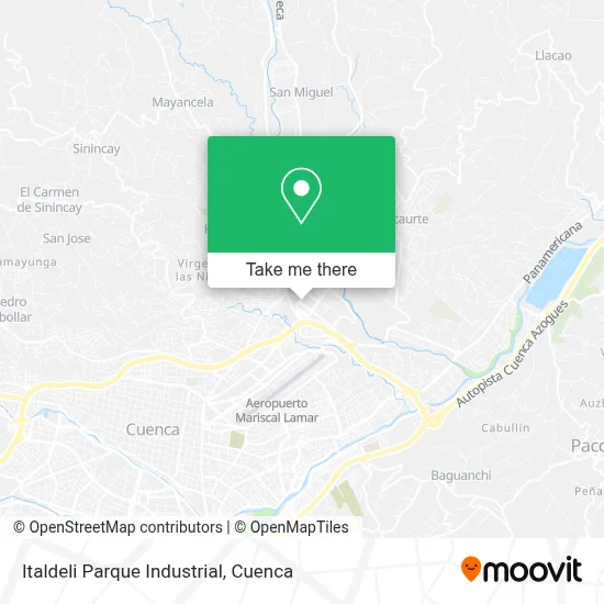 Italdeli Parque Industrial map