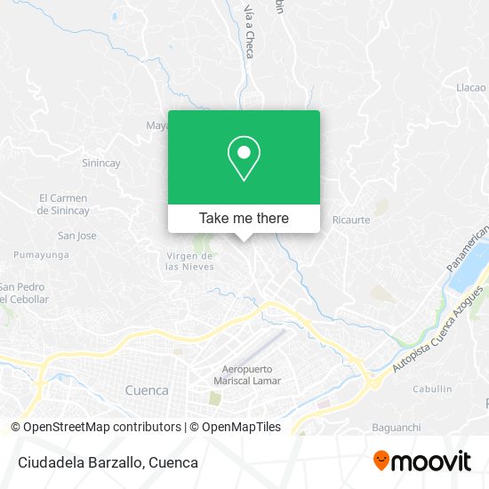 Ciudadela Barzallo map