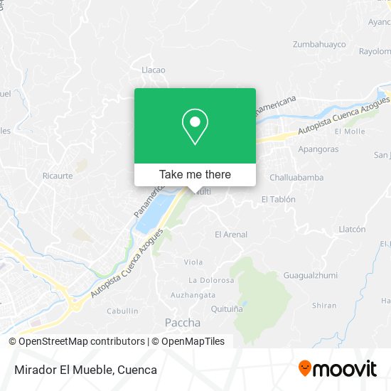 Mirador El Mueble map