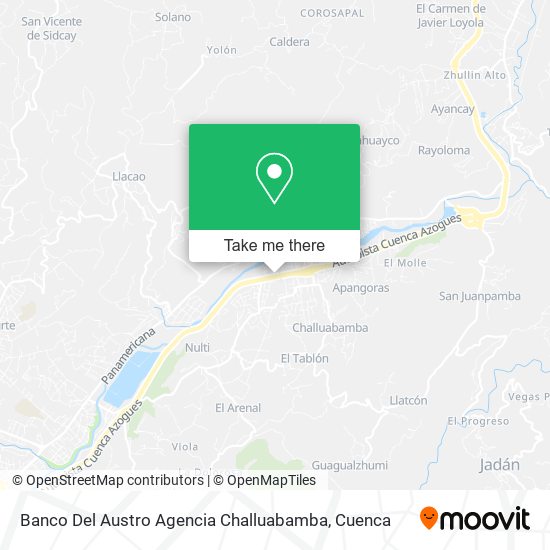 Banco Del Austro Agencia Challuabamba map