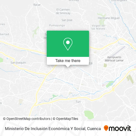 Mapa de Ministerio De Inclusión Económica Y Social