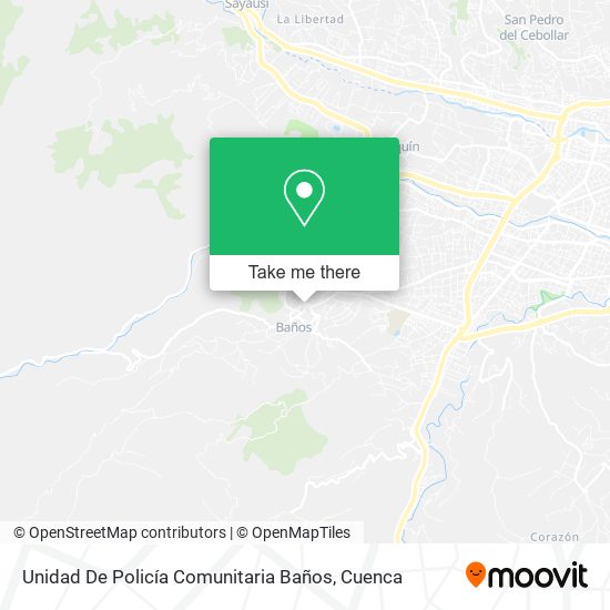 Unidad De Policía Comunitaria Baños map