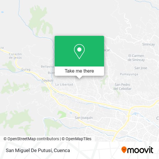 Mapa de San Miguel De Putusí
