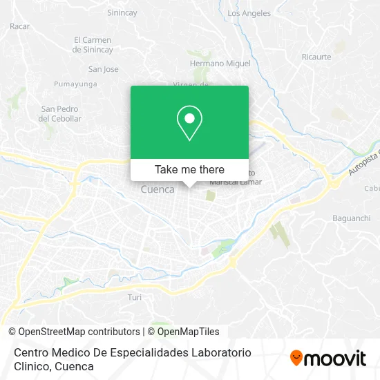 Centro Medico De Especialidades Laboratorio Clinico map