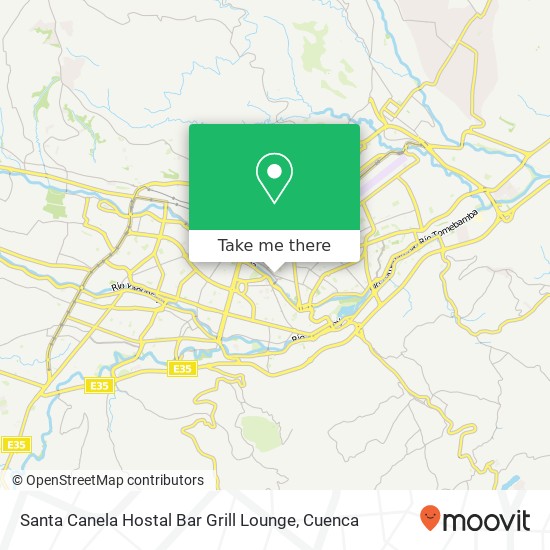 Santa Canela Hostal Bar Grill Lounge map