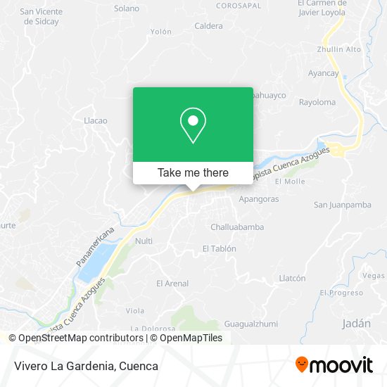 Vivero La Gardenia map