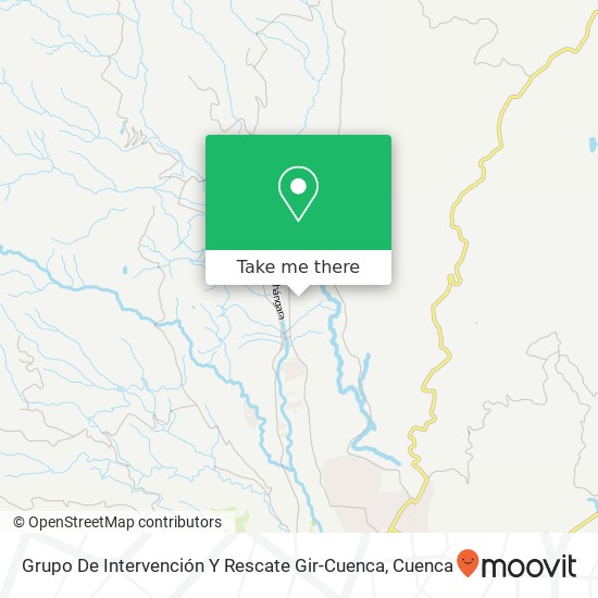 Mapa de Grupo De Intervención Y Rescate Gir-Cuenca