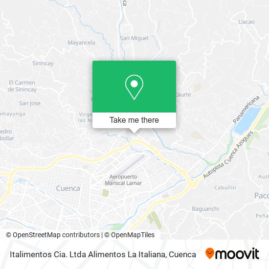 Italimentos Cia. Ltda Alimentos La Italiana map