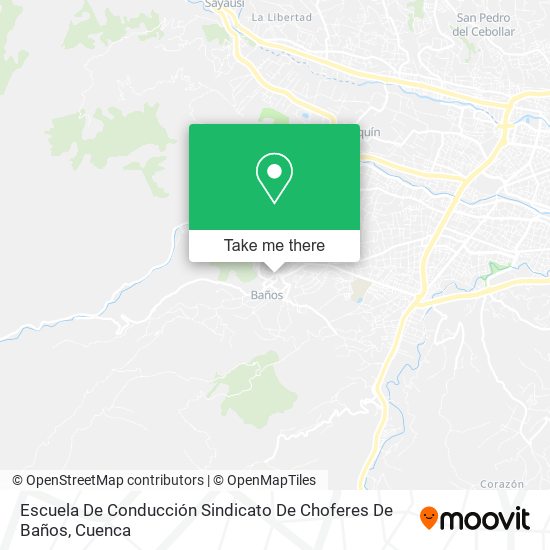 Escuela De Conducción Sindicato De Choferes De Baños map