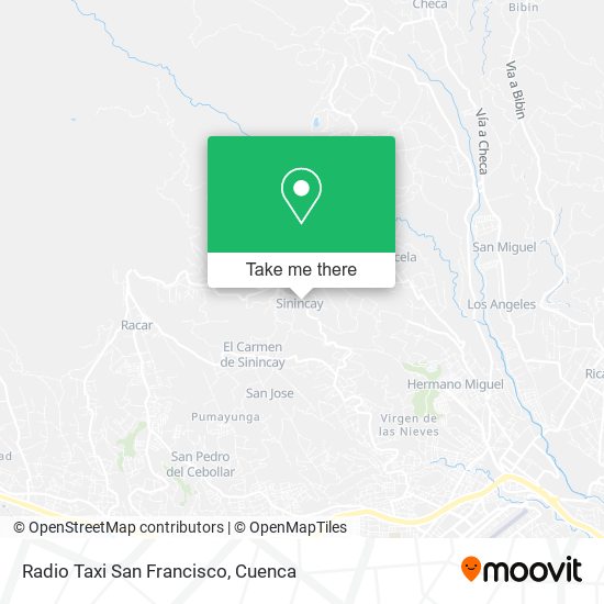 Radio Taxi San Francisco map