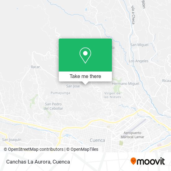Canchas La Aurora map