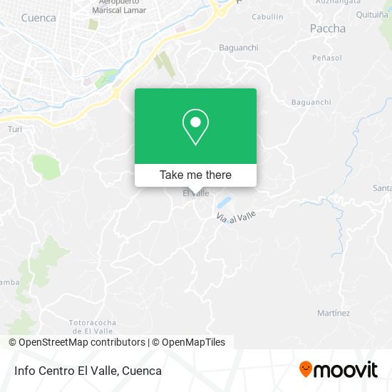 Info Centro El Valle map
