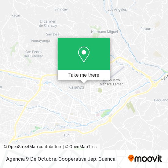Agencia 9 De Octubre, Cooperativa Jep map