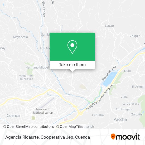Agencia Ricaurte, Cooperativa Jep map