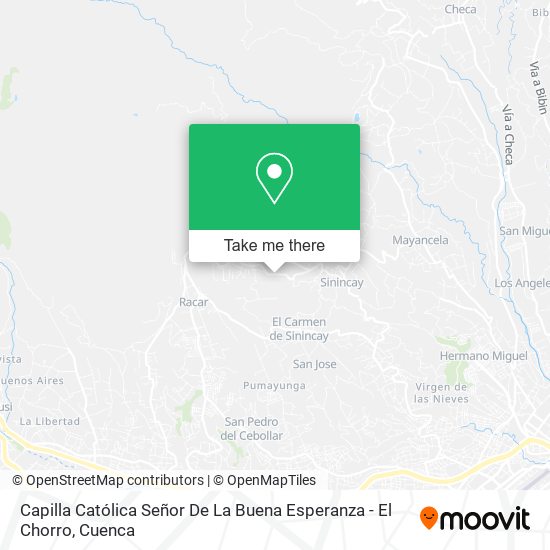 Capilla Católica Señor De La Buena Esperanza - El Chorro map