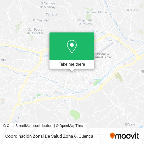 Coordinación Zonal De Salud Zona 6 map
