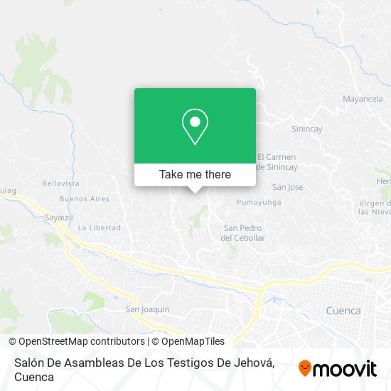 Salón De Asambleas De Los Testigos De Jehová map