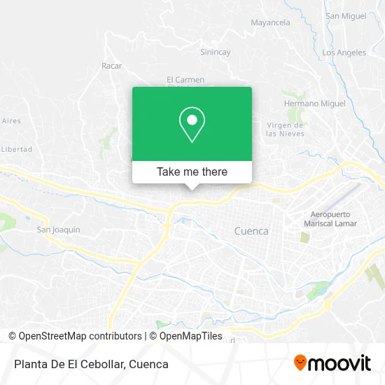 Planta De El Cebollar map