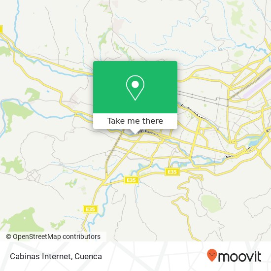 Cabinas Internet map