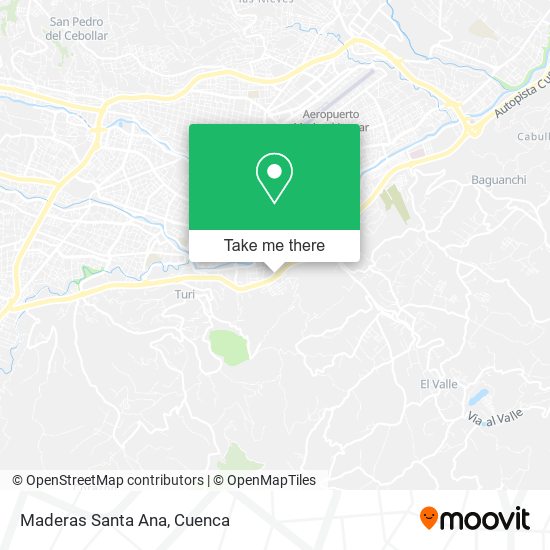 Maderas Santa Ana map