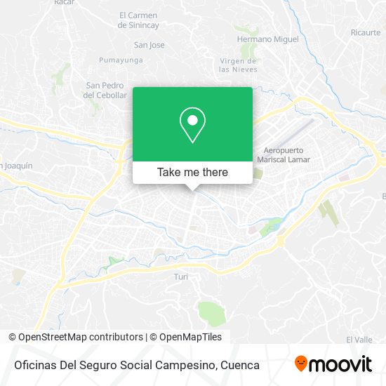 Oficinas Del Seguro Social Campesino map