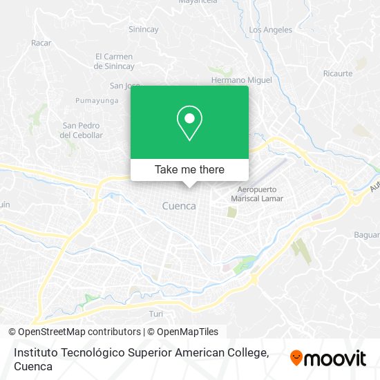 Instituto Tecnológico Superior American College map