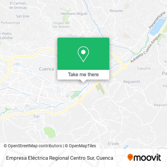 Empresa Eléctrica Regional Centro Sur map