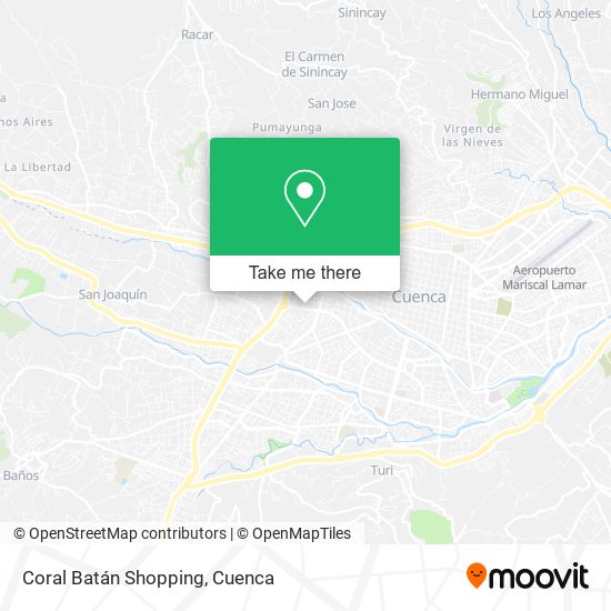 Coral Batán Shopping map
