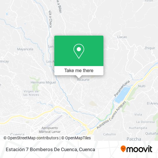 Estación 7 Bomberos De Cuenca map