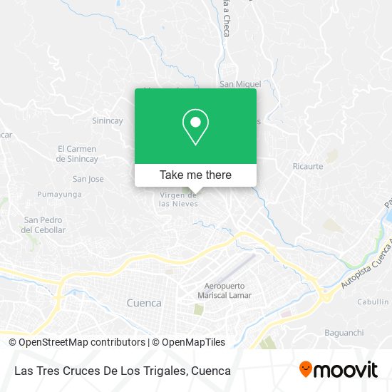 Las Tres Cruces De Los Trigales map
