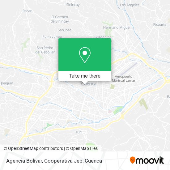 Agencia Bolívar, Cooperativa Jep map