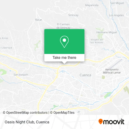 Oasis Night Club map